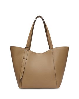 Max Mara Max Mara Archetipo Tumbled Calfskin Trapezoid Tote