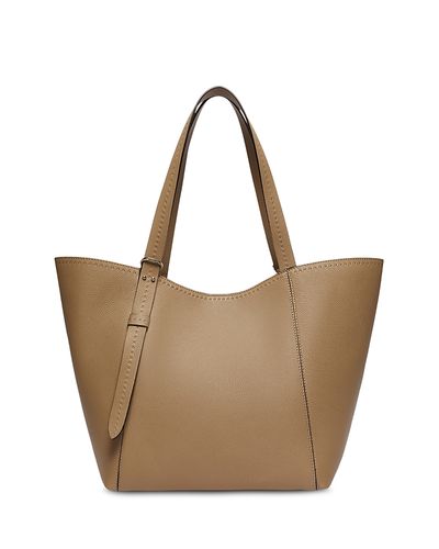 Max Mara Max Mara Archetipo Tumbled Calfskin Trapezoid Tote