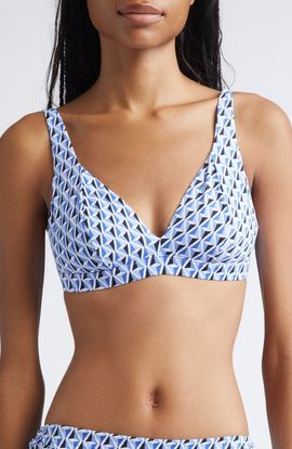 Max Mara Max Mara Arena Beachwear Print Bikini Top
