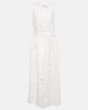 Max Mara Max Mara Aureo linen twill midi wrap dress - 1
