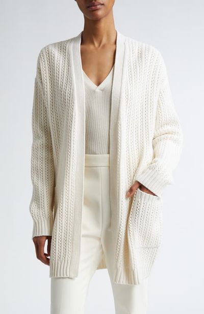 Max Mara Max Mara Balzac Open Front Wool & Cashmere Cardigan