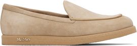 Max Mara Max Mara Beige Soft Moc Loafers
