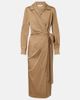 Max Mara Max Mara Beta cotton-blend satin wrap dress - 1