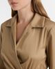 Max Mara Max Mara Beta cotton-blend satin wrap dress - 3