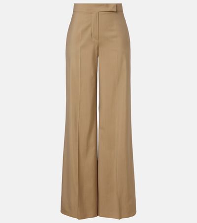 Max Mara Max Mara Bronte wool and silk wide-leg pants