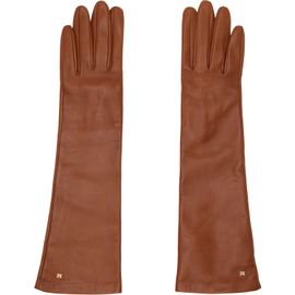 Max Mara Max Mara Brown Afidee Long Gloves