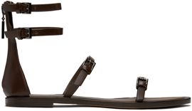 Max Mara Max Mara Brown Evegflat Sandals