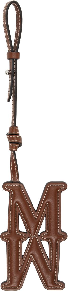 Max Mara Max Mara Brown MMCharm Leather Bag Charm