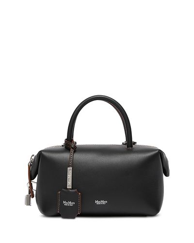 Max Mara Max Mara Calfskin Leather Bowler Bag