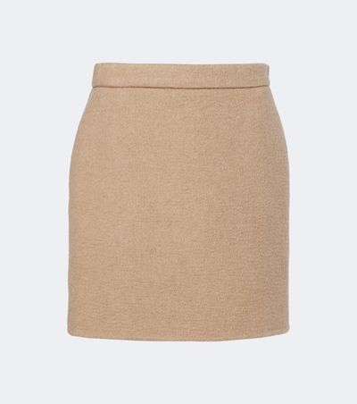 Max Mara Max Mara Camel hair and mohair miniskirt