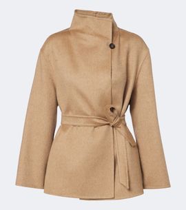 Max Mara Max Mara Camel hair and mohair wrap coat