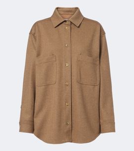 Max Mara Max Mara Camel hair and wool-blend shirt