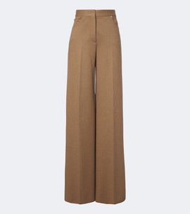 Max Mara Max Mara Camel hair and wool-blend wide-leg pants