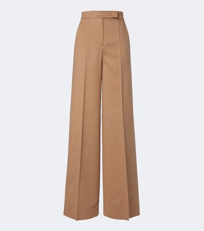 Max Mara Max Mara Camel hair wide-leg pants