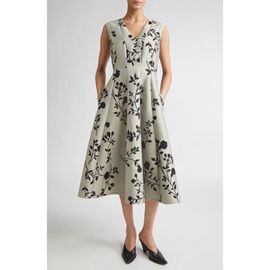Max Mara Max Mara Clea Floral Print Midi Dress