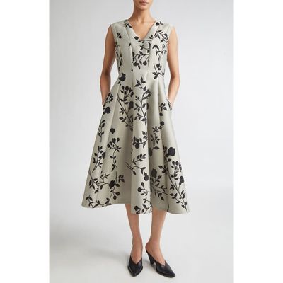Max Mara Max Mara Clea Floral Print Midi Dress