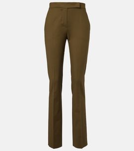 Max Mara Max Mara Cotton-blend slim pants