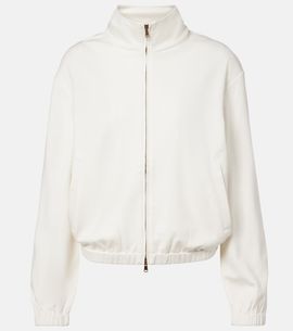 Max Mara Max Mara Cotton and silk-blend sweatshirt