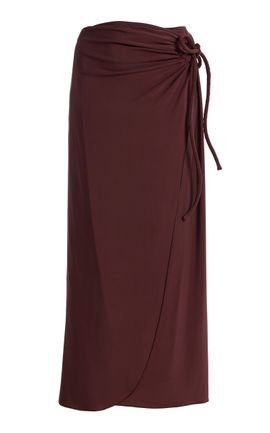 Max Mara Max Mara CrepeJersey Wrap Skirt