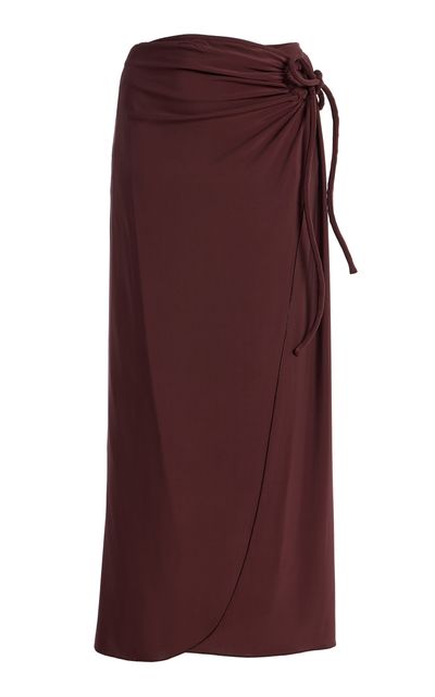 Max Mara Max Mara CrepeJersey Wrap Skirt