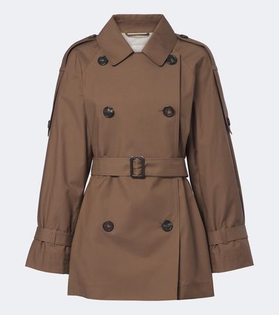 Max Mara Max Mara Cropped cotton-blend twill trench coat