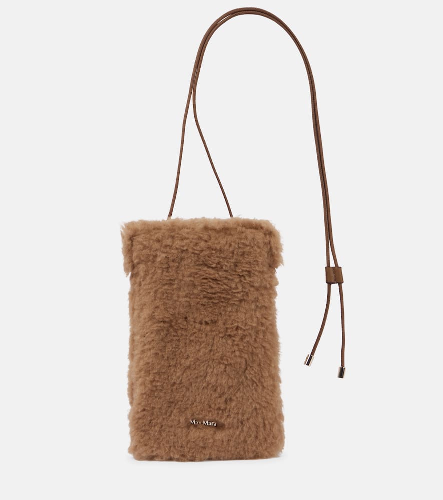 バッグ MAX MARA テディスマホショルダーバッグ フォンポーチ ブラウン♪