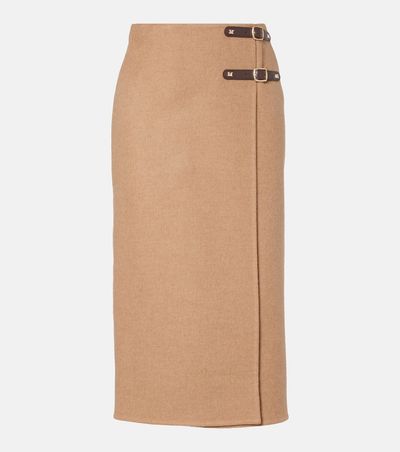 Max Mara Max Mara Curzio wool wrap skirt