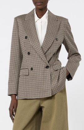 Max Mara Max Mara Double Breasted Jacquard Knit Jacket
