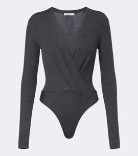 Max Mara Max Mara Draped cashmere bodysuit