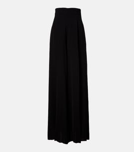 Max Mara Max Mara Elegante cady wide-leg pants