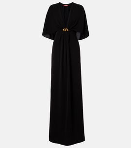 Max Mara Max Mara Elegante caped cady gown