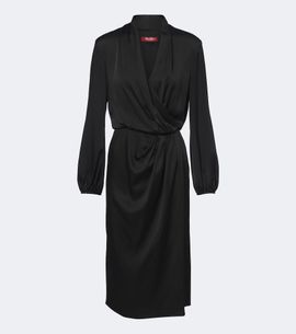 Max Mara Max Mara Elegante draped satin midi dress