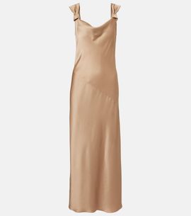 Max Mara Max Mara Elegante satin maxi dress