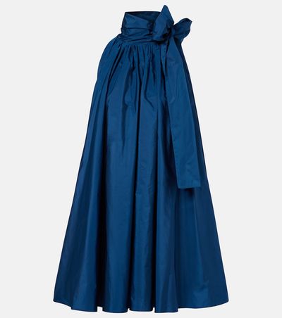 Max Mara Max Mara Elegante tie-neck taffeta minidress