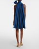 Max Mara Max Mara Elegante tie-neck taffeta minidress - 5