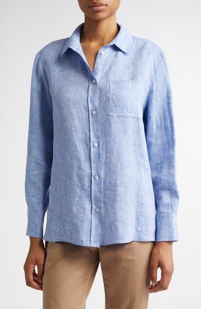 Max Mara Max Mara Elise Linen Button-Up Shirt