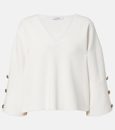 Max Mara Max Mara Embellished crÃªpe top