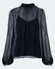 Max Mara Max Mara Embellished sheer blouse - 1