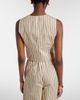 Max Mara Max Mara Fauno striped cotton and silk vest - 5