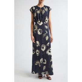Max Mara Max Mara Floral Print Silk Maxi Dress