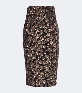 Max Mara Max Mara Floral sequined midi skirt