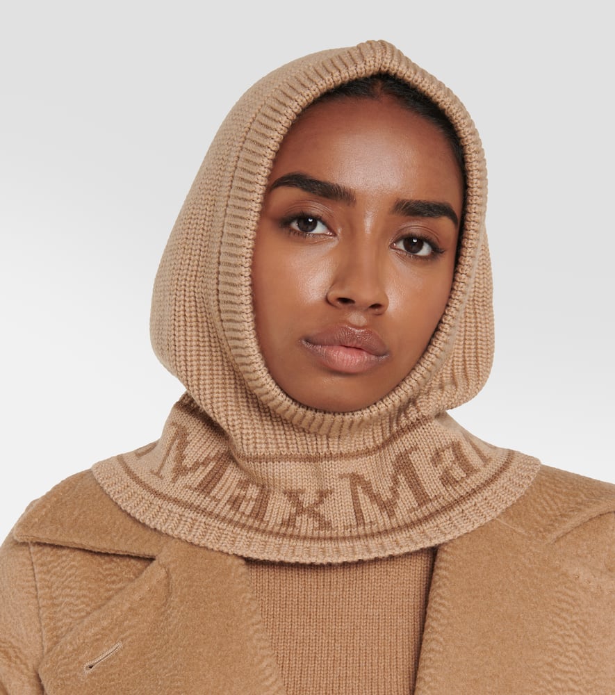 Max Mara - Gong logo wool ski mask
