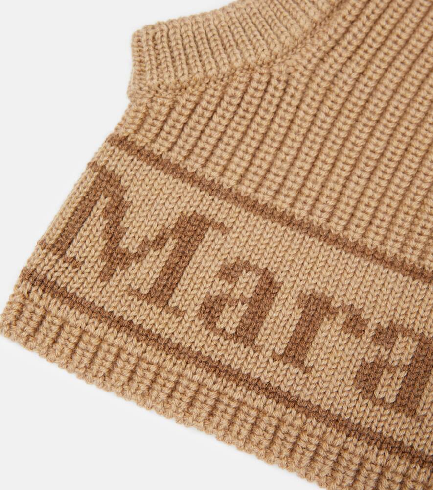 Max Mara - Gong logo wool ski mask