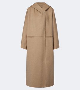 Max Mara Max Mara Hooded camel hair and mohair coat