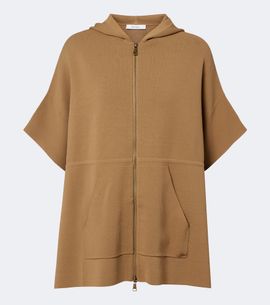 Max Mara Max Mara Hooded knitted poncho