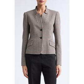 Max Mara Max Mara Houndstooth Stand Collar Jacket