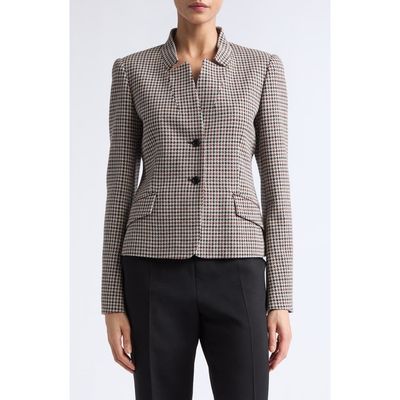 Max Mara Max Mara Houndstooth Stand Collar Jacket