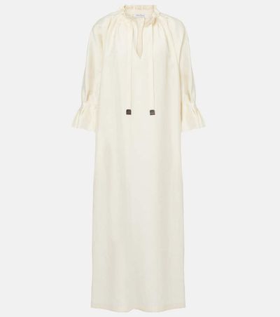 Max Mara Max Mara Jene linen and silk-blend maxi dress