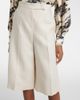 Max Mara Max Mara Kaki linen wide-leg Bermuda shorts - 6
