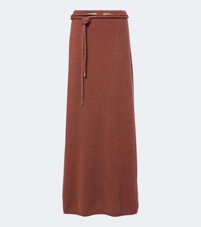 Max Mara Max Mara Knitted cashmere maxi skirt